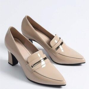 SHEIN Classic Nude Heels